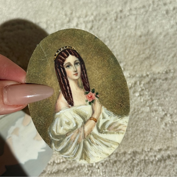 Hand Painted Antique French Portraits - Picture 4 of 4